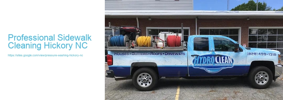 Professional Sidewalk Cleaning Hickory NC
