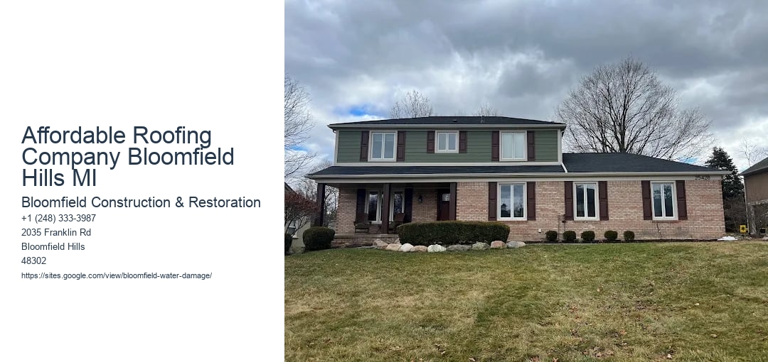 Affordable Roofing Company Bloomfield Hills MI