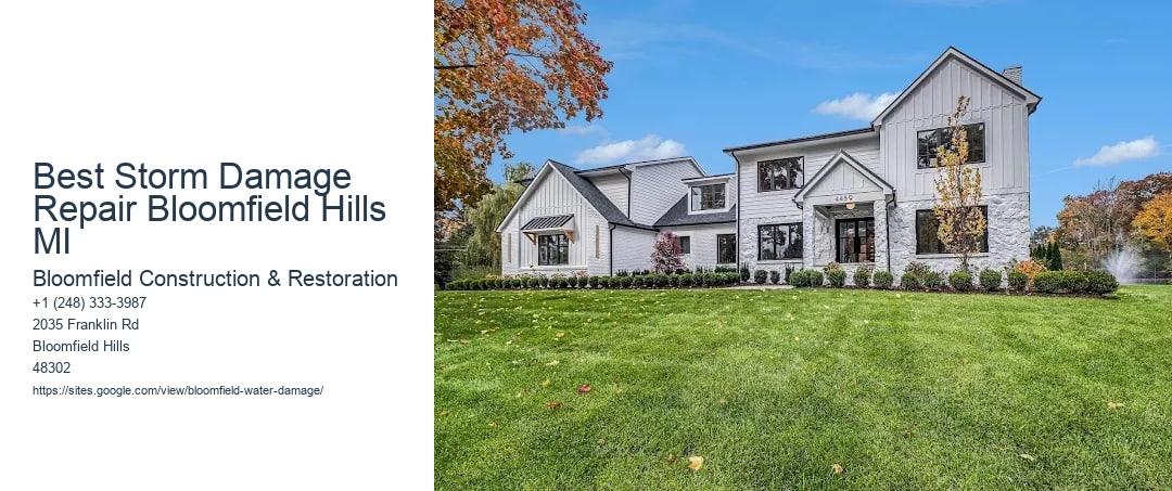 Best Storm Damage Repair Bloomfield Hills MI