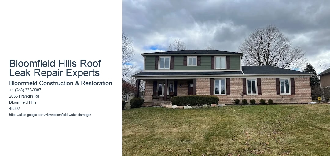 Bloomfield Hills Roof Leak Repair Experts
