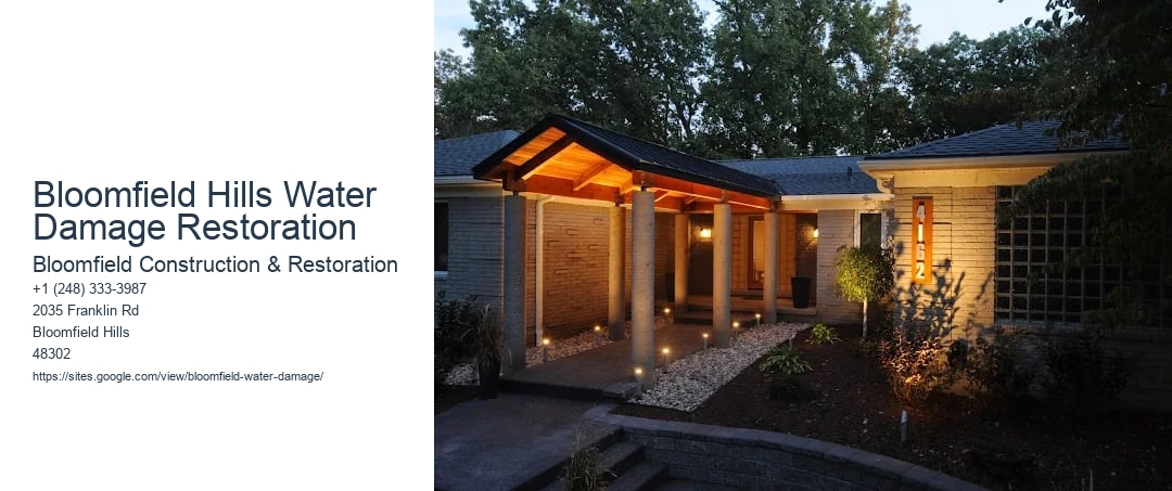 Bloomfield Hills Water Damage Restoration