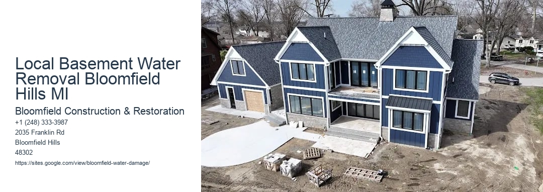 Local Basement Water Removal Bloomfield Hills MI