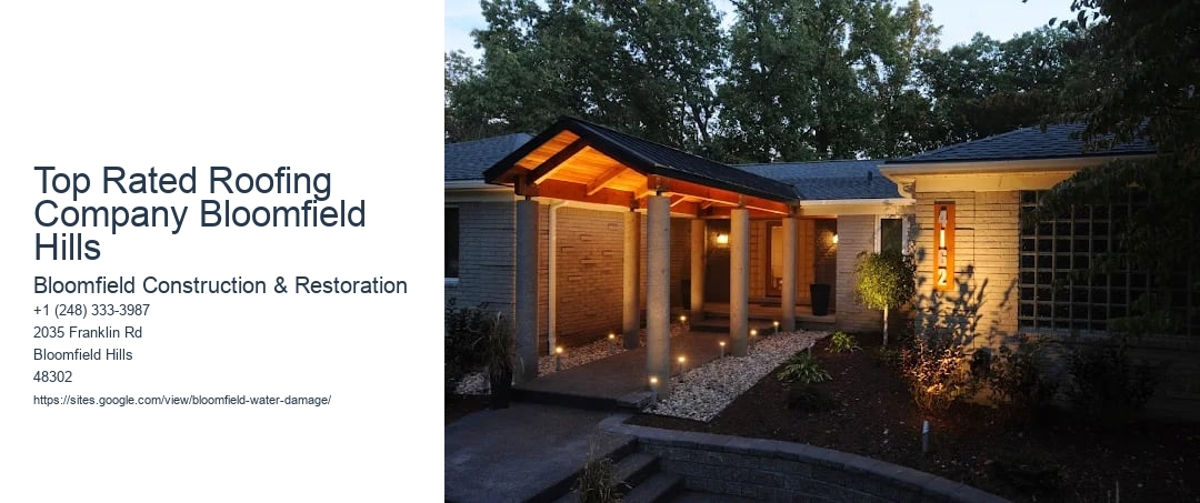 Top Rated Roofing Company Bloomfield Hills
