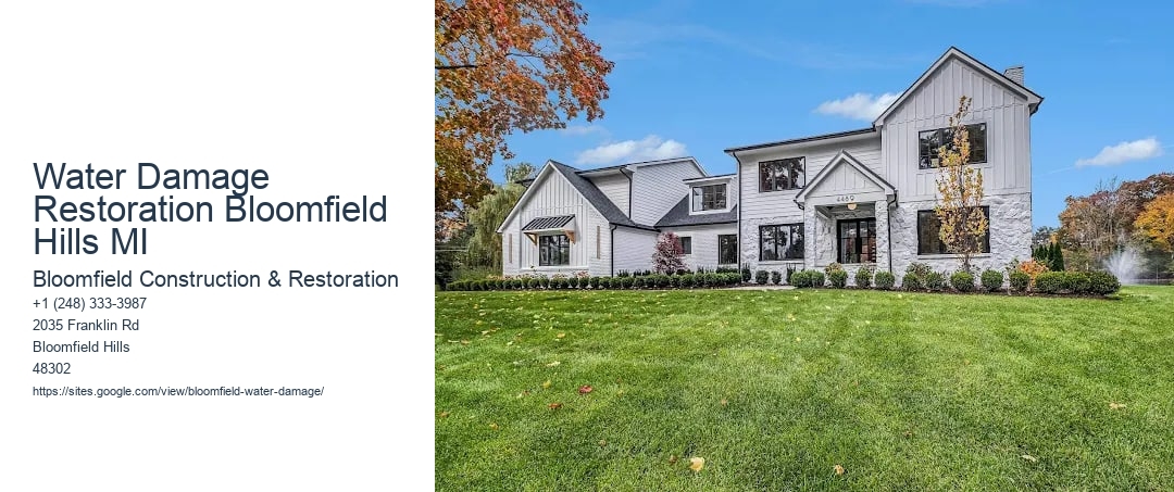 Water Damage Restoration Bloomfield Hills MI