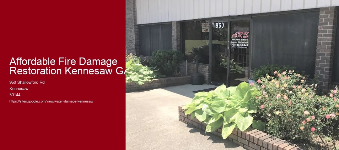 Affordable Fire Damage Restoration Kennesaw GA