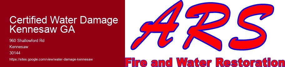Certified Water Damage Kennesaw GA